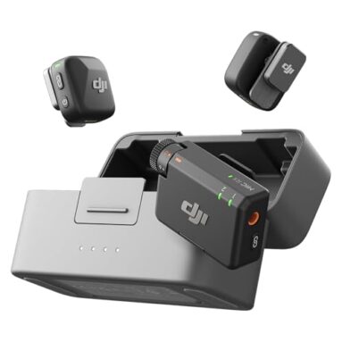 Dji Mic Mini (2 Tx + 1 Rx + Charging Case), Ultralight, Detail-Rich Audio, 48H Use, Noise Cancelling, Automatic Limiting, Wireless Microphone For Camera/Iphone/Android, Vlog, Streaming