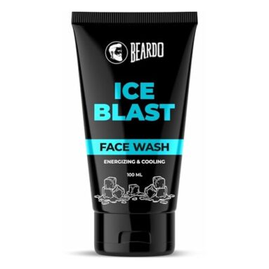 Beardo Ice Blast Cooling Facewash For Men, 100 Ml | Instant Icy Freshness | Aloe Vera Face Wash, Vitamin E & Menthol For Cool Lock Technology | Refreshing & Hydrating Facewash