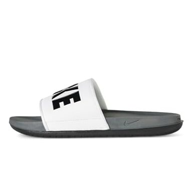 Nike Mens Offcourt Slide Dark Grey/Black-White Slide Sandal – 8 Uk (9 Us) (Bq4639-001)