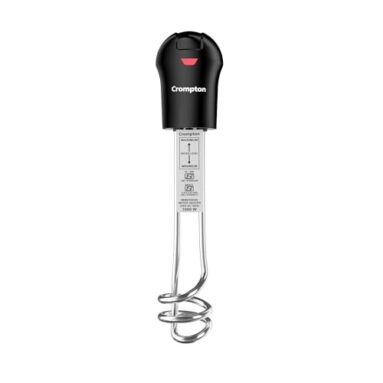 Crompton Aimr-Sp1A 1000W Superfast Heating Immersion Rod| 100% Shock Proof| Ip 68 Protection| Anti-Corrosive Coating| 2 Yrs Warranty| Energy Saving| Powerful Heating Element| Bucket Hook