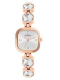 French Connection Square Dial Stone On Strap Analog Watch For Women -Fcn0106Srgm