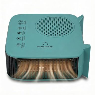 Homewiz 1500W Room Heater Blower With Dual Heat Control (750W/1500W) | Fan Heater For Bedroom & Room | Vertical & Horizontal Use | Bis Certified, 6A Plug | Made In India | 1-Year Warranty | Teal Green