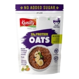 Kwality 25G High Protein Oats 400G | Multigrain Rolled Oats With Whey & Soy Protein | No Refined Sugar | With Almonds, Raisins, Pumpkin & Chia Seeds | High Fiber | Gluten Free | Quick Breakfast For Weight Loss & Fitness