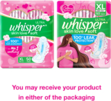 Whisper Ultra Skin Love Soft Sanitary Pads For Women Sanitary Pad(Pack Of 50)