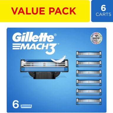 Gillette Mach3 Shaving Blades For Men(Pack Of 6)