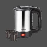Milton Euroline Electric Travel Kettle With Handle, 1000 Watt Beverage Maker(0.5 L, Silver)