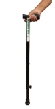 Kds Surgical 1 Leg Height Adjustable Old People Crutch Handle Walking Stick (Black)