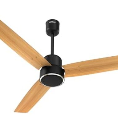 Havells FAB PRO BLDC 1200mm Ceiling Fan with 100% Pure Copper Motor | 5 Star Rating | Remote Controlled|Watt: 30|Air Flow: 225 cmm|Speed: 350 RPM| 3 Years Manufacturer Warranty(Pearl Wood Matt Black)