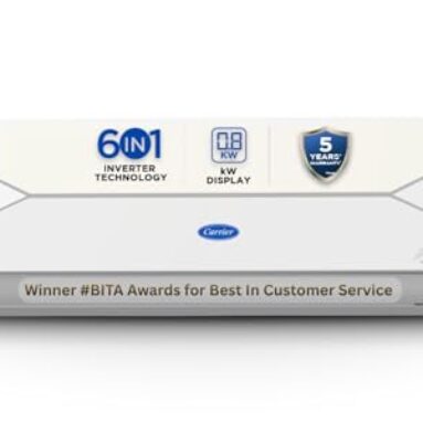 Carrier 1.5 Ton 3 Star Flexicool Inverter Split Ac (Copper, Convertible 6-In-1 With Smart Energy Display, Insta Cool, Auto Clean, Pm 2.5 Filter, 2026 Model, Ester Edge Gxi-Cai18Ee3R36F0, White)