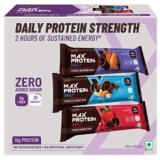 Ritebite Max Protein Daily Assorted Protein Bars With 10G Protein, 5G Fiber & 21 Vit. & Minerals | 0 Added Sugar, No Cholesterol & Trans Fat For Upto 2H Of Energy, Healthy Snack, 50G (Pack Of 6)