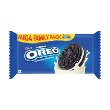 Cadbury Oreo Vanilla Flavour Creme Sandwich Biscuit Mega Family Pack, 876.75G