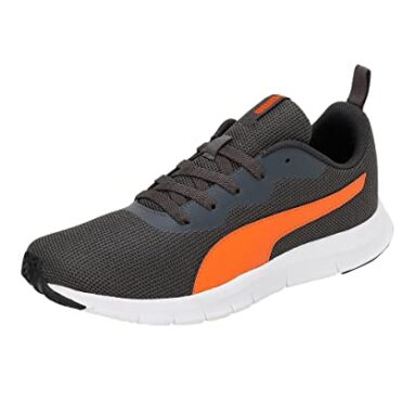 Puma Mens Snatch V2 Dark Shadow-Vibrant Orange-White Sneaker – 8 Uk (39178302)