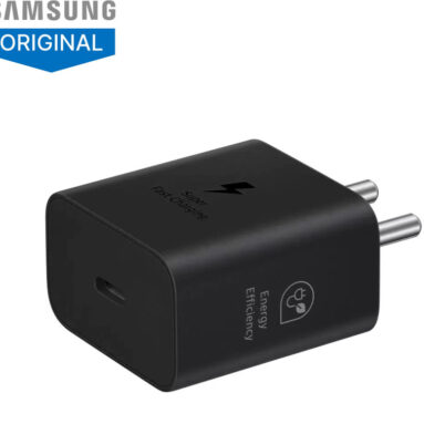 Samsung 25 W Gan 3 A Wall Charger For Mobile(Black)
