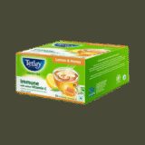 Tetley Lemon & Honey Flavored Green Tea, Immune with Added Vitamin C Green Tea Box(50 Bags)
