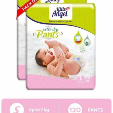 Little Angel Baby Diaper Pants (2 X60 Pcs) – S(120 Pieces)