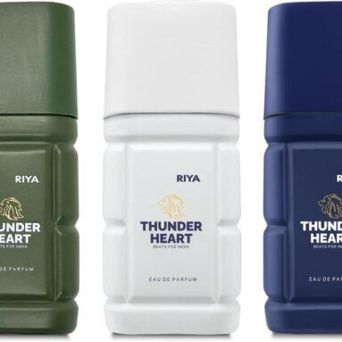 RIYA Thunderheart Green, White & Blue | Pack of 3 | 30ml Each Eau de Parfum  –  90 ml(For Men)