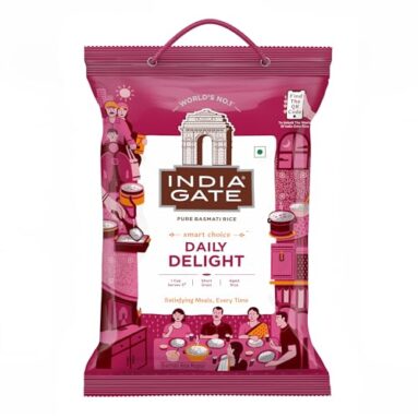 India Gate Daily Delight Pure Basmati Rice 5Kg | Raw And Aged Broken Rice