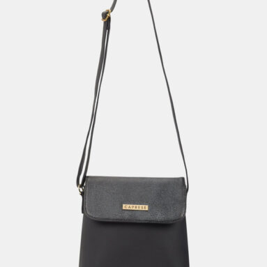 Caprese Fergi Crossbody Large Black Bag For Women Sling Bag(Black, 4.84 L)
