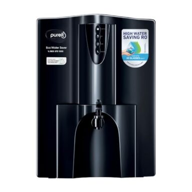 Pureit Eco Water Saver Ro+Uv+Mf+Mineral | 7-Stage | 10L | Up To 60% Saving | Suitable For Borewell, Tanker & Municipal Supply | Table Top | Wall Mountable | Black
