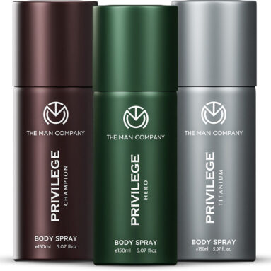 The Man Company Privilege Hero, Titanium & Champion | Long-Lasting Deodorant Spray  –  For Men(450 Ml, Pack Of 3)