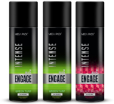Engage Intense Deo Combo, 1 Black Skies (220Ml) & 2 Green Turf (220Ml) Deodorant Spray  –  For Men(660 Ml, Pack Of 3)