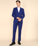 Raymond Sb 2Btn Noth Lpl Wthout Wct 2Pcs-Cnt Fit Checkered Men Suit