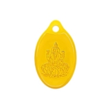 Muthoot Pappachan Swarnavarsham 24K (999) Yellow Gold Oval Laxmi Pendant 1 Gram