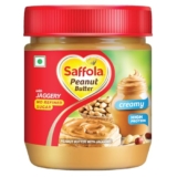 Saffola Peanut Butter With Jaggery, Creamy 350 Gm | High Protein Peanut Butter | No Refined Sugar