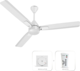 Crompton Caelum With 4 Year Warranty Bldc With Remote And Regulator 1200 Mm Ceiling Fan(5 Star | Silver White | Pack Of 1)