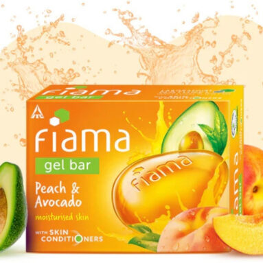 Fiama Peach & Avocado Soap Gel Bathing Bar With Skin Conditioners For Moisturized Skin(3 X 125.33 G)