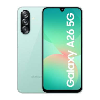 Samsung Galaxy A26 5G (Awesome Mint, 8Gb, 128Gb) | Awesome Intelligence (Ai) | Circle To Search | Gemini Live | Fhd+ Samoled Display | 50Mp Ois Camera | Ip67 Rated
