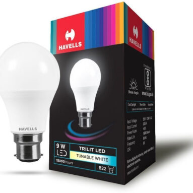 Havells 9 W Color Changing Round B22 Led Bulb(White)