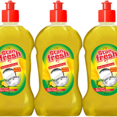 Stanfresh Liquid Dish Wash Gel( Pack Of 3) Dish Cleaning Gel(Lemon, 3 X 0.5 L)
