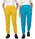 Kyda Kids® Cotton Regular Fit Track Pants For Girls (Pack Of 2)