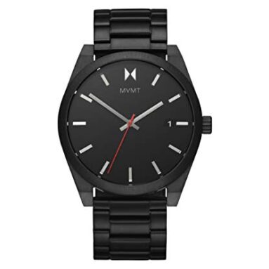 Mvmt Element Qtz Basic Calendar Dial Men’S Watch|Ionic Plated Black Steel Material|Black Color Band – 28000039-D