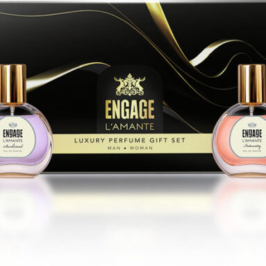 Engage L’Amante Luxury Perfume Gift Set, 25Mlx4, Couple Perfume Set,For Men & Women Eau De Parfum  –  100 Ml(For Men & Women)