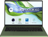 Motorola Motobook 60 Full Metal Oled (I5 14Th Gen) Intel Core 5 (Series 2) 210H – (16 Gb/512 Gb Ssd/Windows 11 Home) 14Irh10R Thin And Light Laptop(14 Inch, Pantone Bronze Green, 1.4 Kg, With Ms Office)