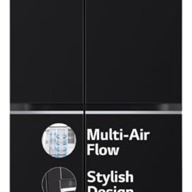 Lg 655 L Frost Free Smart Inverter Double Door Side By Side Refrigerator (Gl-B257Hwby, Western Black, Express Freezing | Multi Air-Flow)
