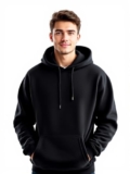 Glowic Men’S Hoodie | Oversized Stylish Sweatshirt For Winter Wear | Trendy Casual Hoodie For Men | Perfect For Gym, Travel, Streetwear Fashion (In, Alpha, Xl, Regular, Black)