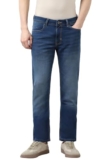 Peter England Men Blue Mid Wash Jeans
