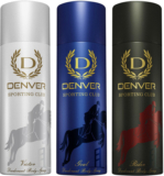 Denver Sporting Club Rider, Goal & Victor Body Spray  –  For Men(540 Ml, Pack Of 3)