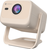 Portronics Beem 480, Streaming Apps, Android 9, 1080p FHD, 5100 lm, 5W Speaker, Bluetooth (5100 lm) Portable Projector(White)