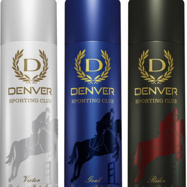 Denver Sporting Club Rider, Goal & Victor Body Spray  –  For Men(540 Ml, Pack Of 3)