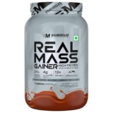 Bigmuscles Nutrition Real Mass Gainer [ Rich Chocolate]|Lean Whey Protein Muscle Mass Gainer|Complex Carbohydrates,|1000 Calories|Reduces Muscle Breakdown|Boosts Metabolism, 1 Count, 1000 Grams