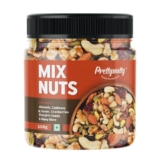 Prettynutty Healthy Nutmix 100G, Dried Almonds, Black Raisins, Cashewnuts, Cranberries, Green Raisins & Many More.
