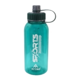 Attro Plastic Ranger Gym 1630Ml Water Bottle With Grip Handle & Ml Marking Mention For Daily Water Intake Bpa Free Leak Proof – Green