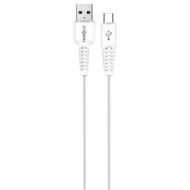Frontech 12W / 2.4A Fast Charging 1M Pvc Usb To Type-C Data Cable For Smartphones, Tablets, Laptops & Other Micro Usb Type-C Devices, Charging And Data Sync (1024 – White)