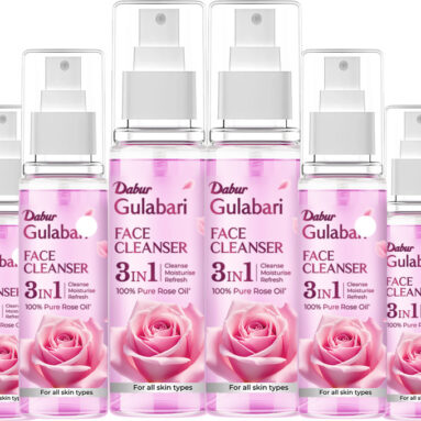 Dabur Gulabari Rose Glow Face Cleanser, Moisturise & Refresh Makeup Remover(600 Ml)