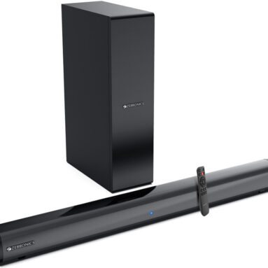 Zebronics Juke Bar 3903 (Sbspk C6), Virtual 5.1 Surround, Dual Driver, Btv5.1 120 W Bluetooth Soundbar(Black, 2.1 Channel)
