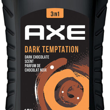 Axe Dark Temptation 3 In 1 Body, Face & Hair Wash For Men, Long-Lasting Fragrance(250 Ml)
